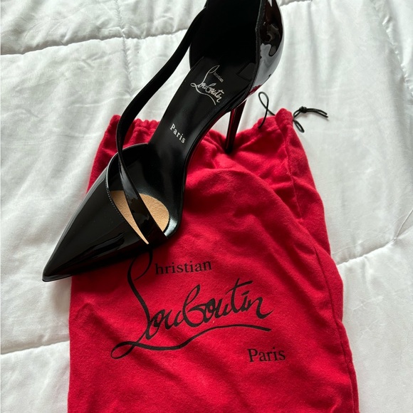 Christian Louboutin 100mm Astrid Patent Leather Pumps - Picture 2 of 3